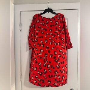 The Limited Red Leopard Print Dress